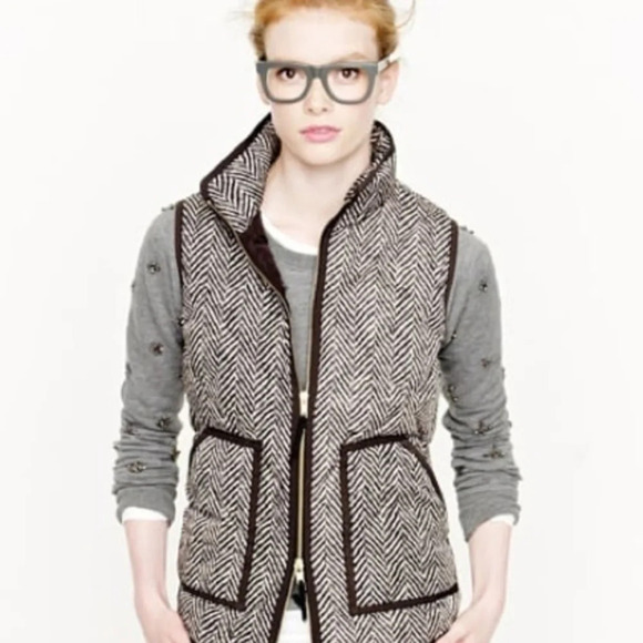 J. Crew Herringbone Excursion Vest XS - Picture 7 of 14